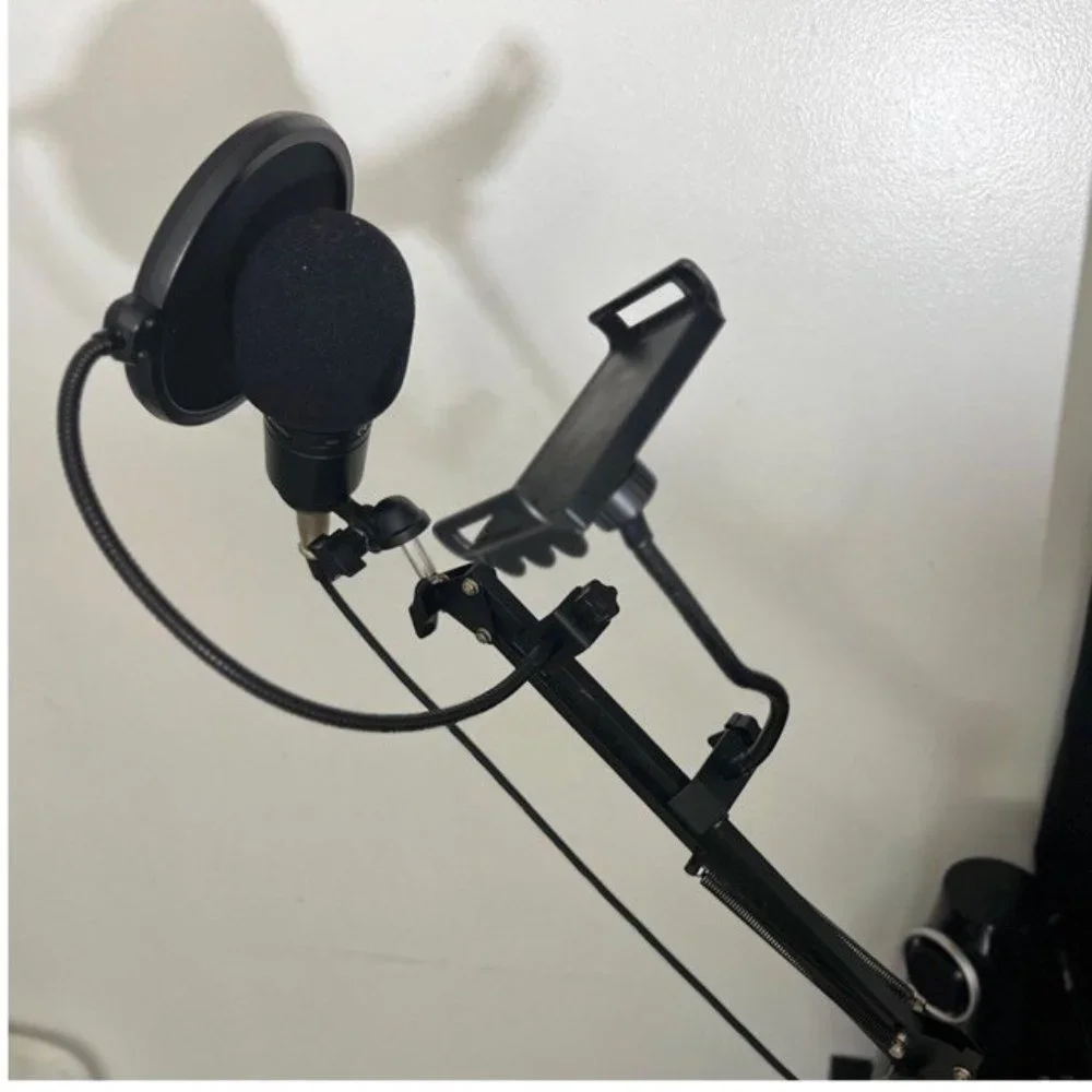 Professional Studio Condenser Mic + T20 Boom Arm & Shock Mount